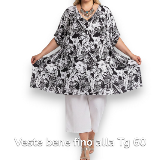 Maxi Maglia  Taglie Forti Elasticizzata Rodica