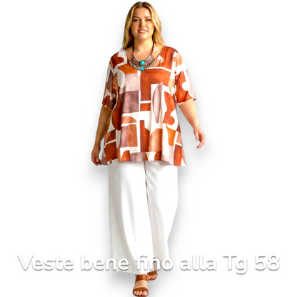 Maxi Maglia  Taglie Forti Elasticizzata Federica