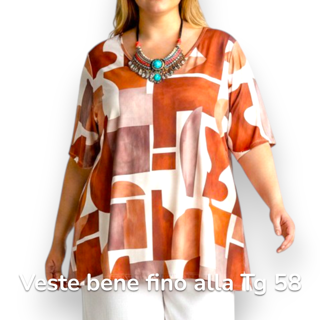 Maxi Maglia  Taglie Forti Elasticizzata Federica