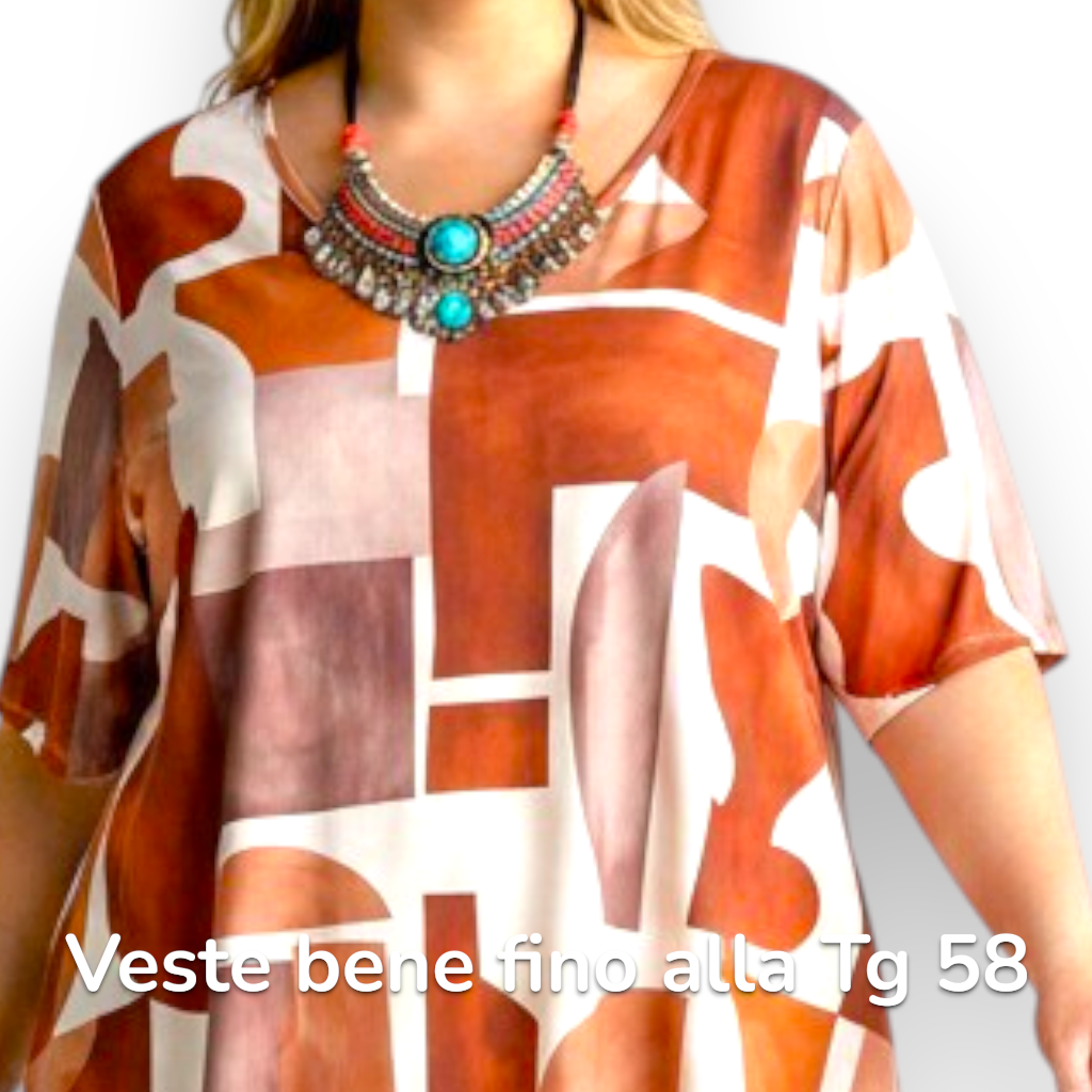 Maxi Maglia  Taglie Forti Elasticizzata Federica