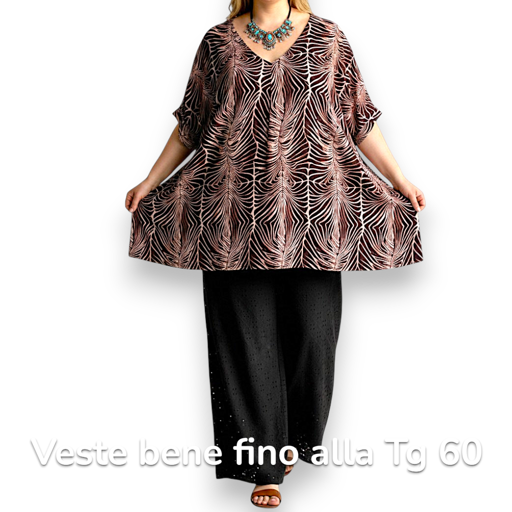 Maxi Maglia  Taglie Forti Elasticizzata Rebecca