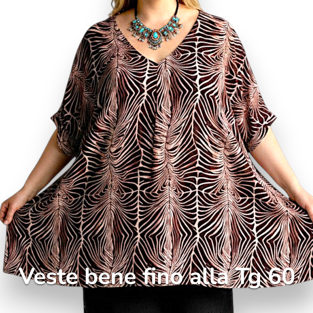 Maxi Maglia  Taglie Forti Elasticizzata Rebecca