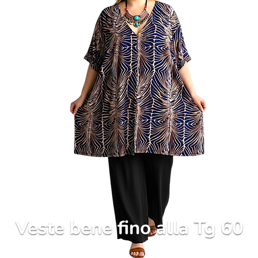 Maxi Maglia  Taglie Forti Elasticizzata Rosalba
