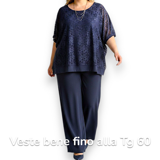 Maxi Maglia in Pizzo e Viscosa Danny