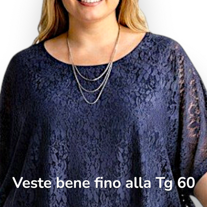 Maxi Maglia in Pizzo e Viscosa Danny