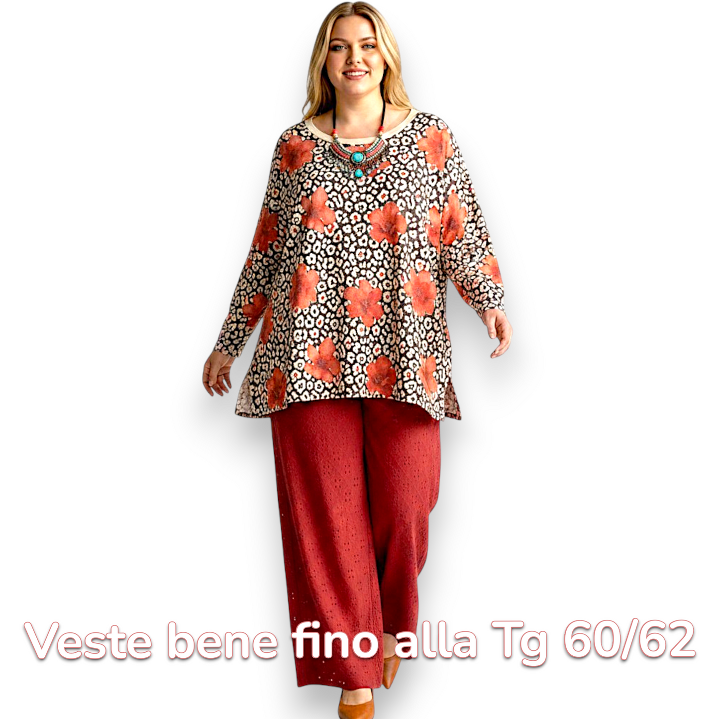 Maxi Maglia  Taglie Forti Elasticizzata Giada
