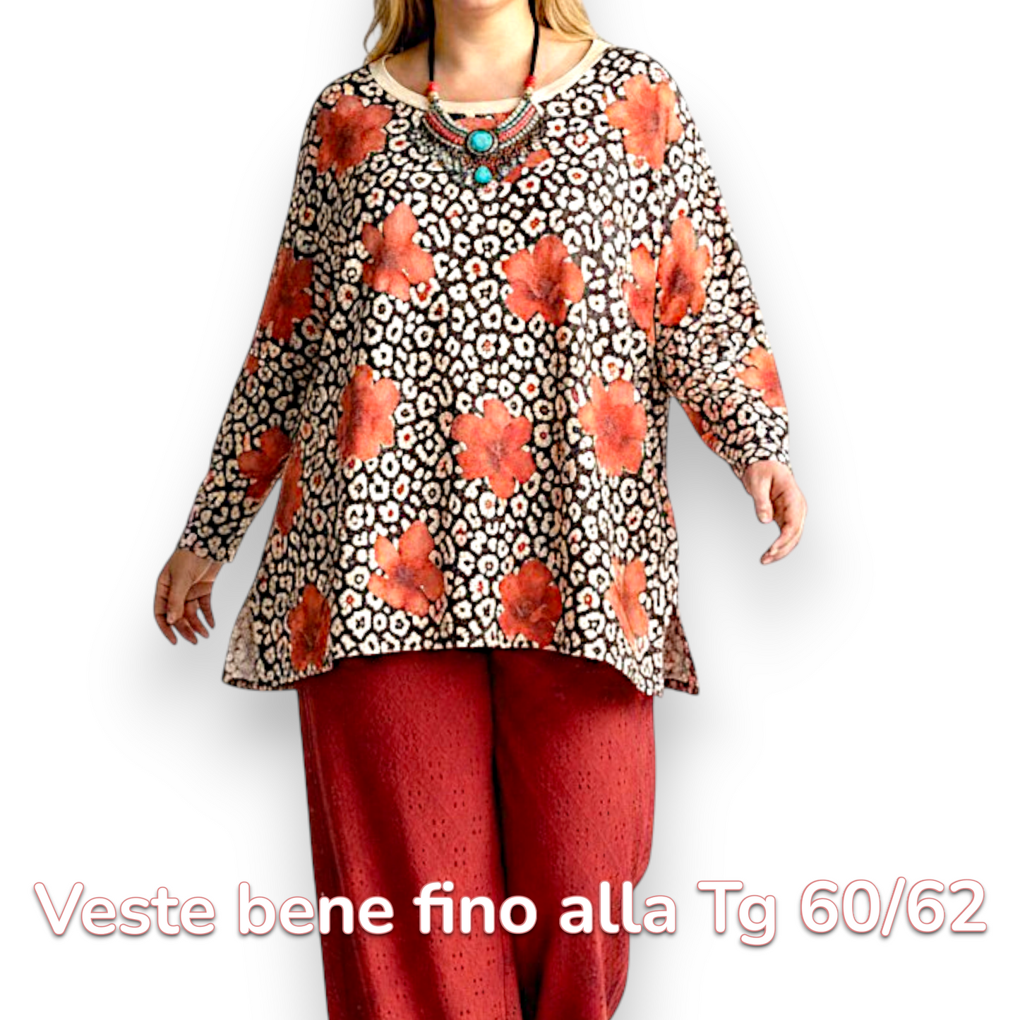 Maxi Maglia  Taglie Forti Elasticizzata Giada