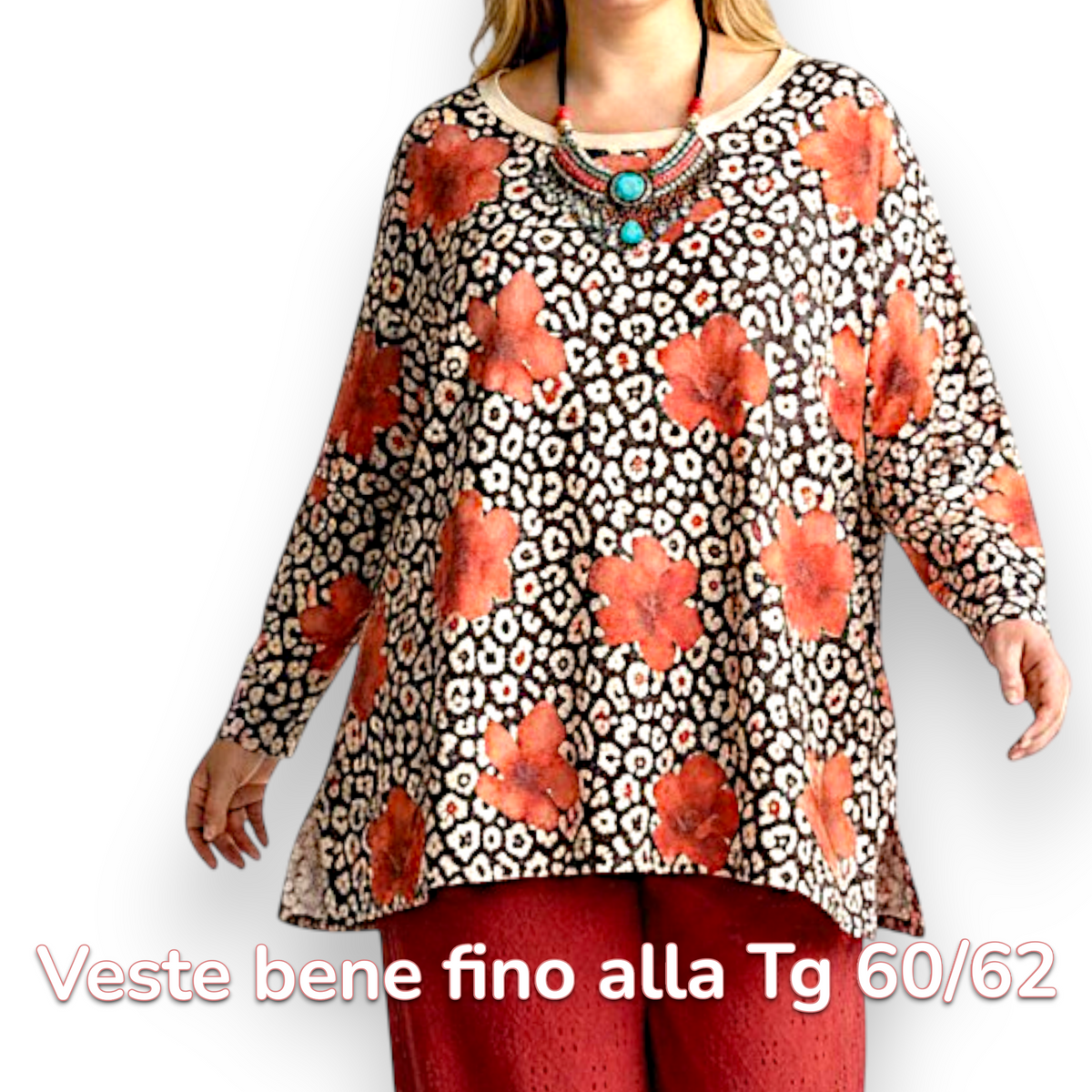 Maxi Maglia  Taglie Forti Elasticizzata Giada