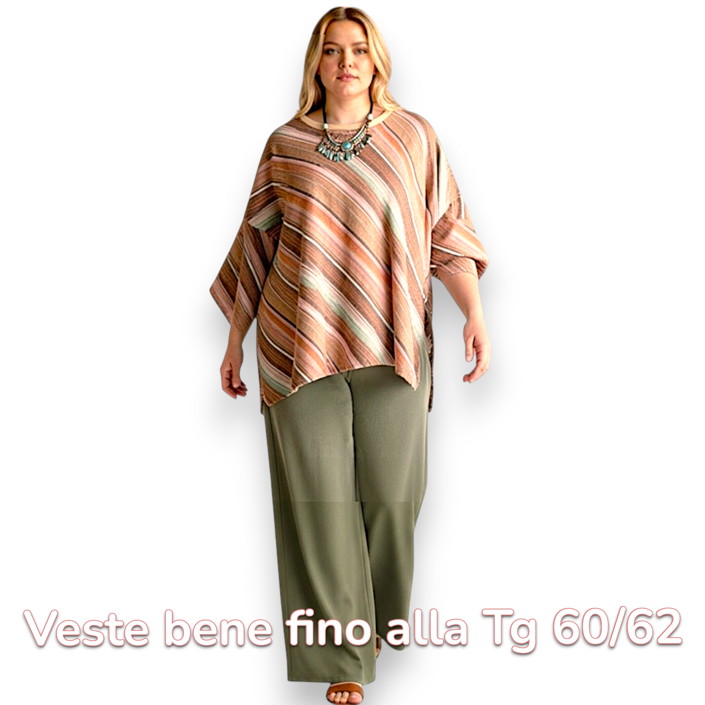 Maxi Maglia  Taglie Forti Elasticizzata Gabriella