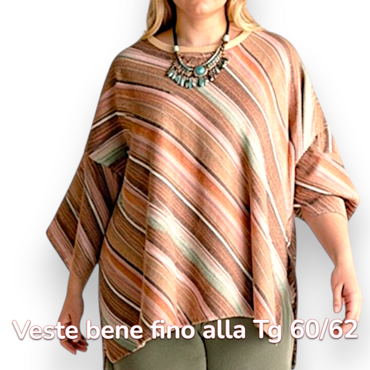 Maxi Maglia  Taglie Forti Elasticizzata Gabriella
