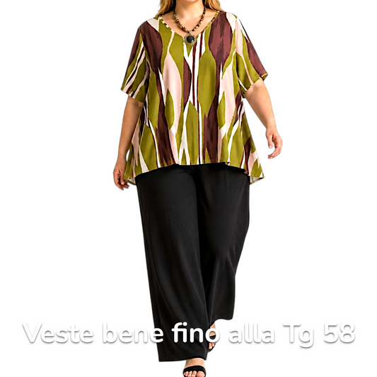 Maxi Maglia  Taglie Forti Elasticizzata Fabrizia