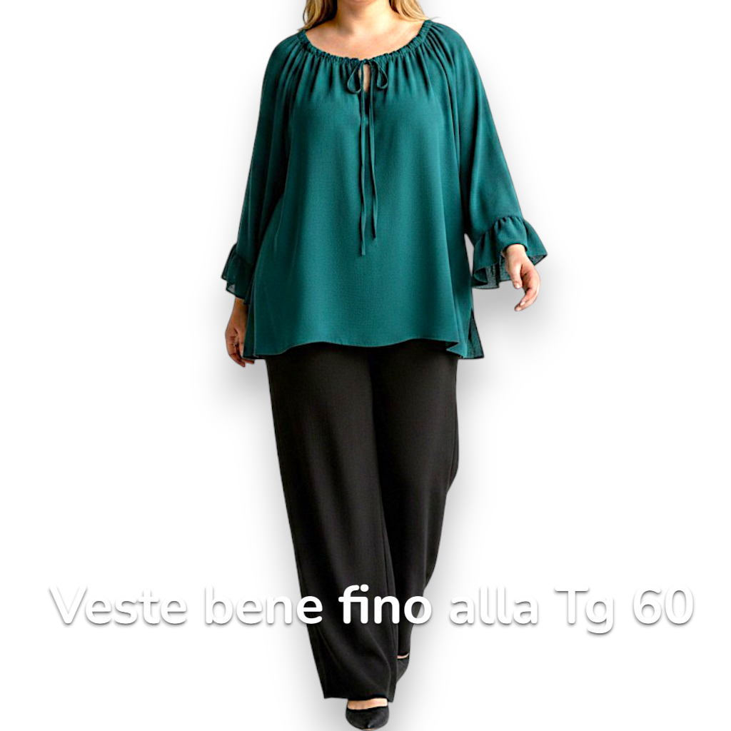 Maxi Maglia con Balze Santa