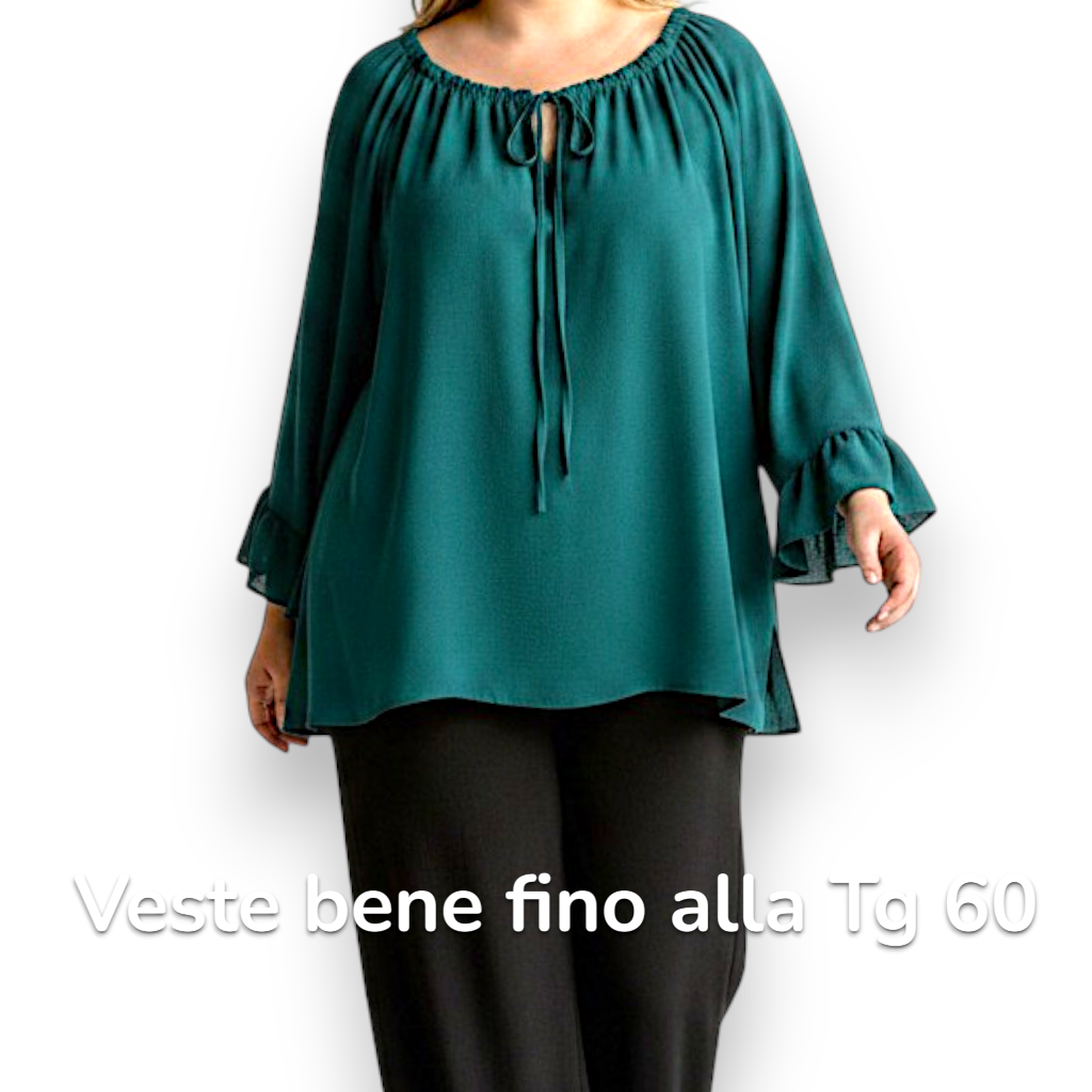 Maxi Maglia con Balze Santa