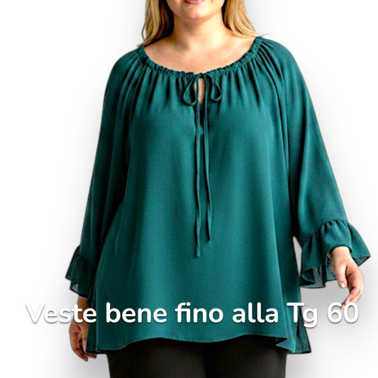 Maxi Maglia con Balze Santa