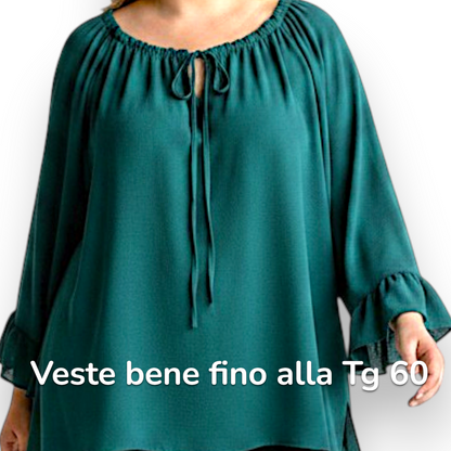 Maxi Maglia con Balze Santa