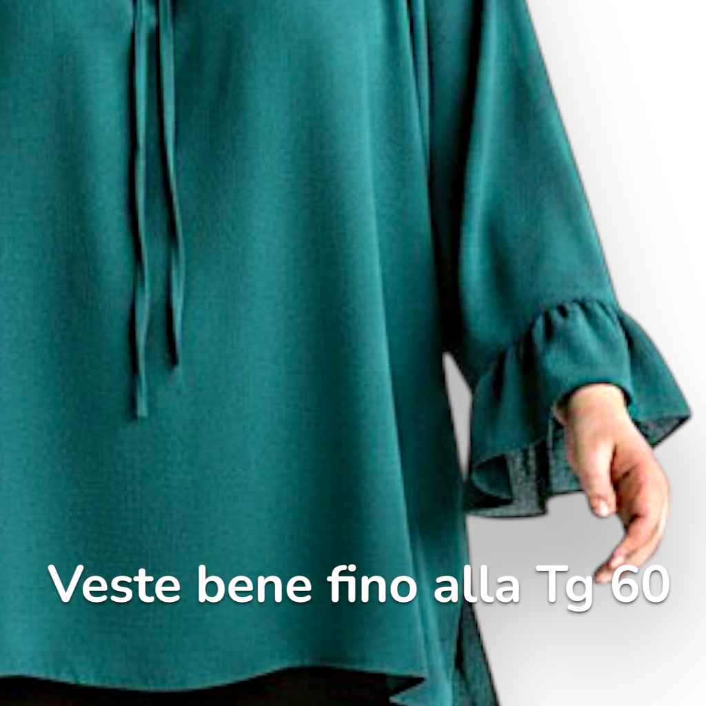 Maxi Maglia con Balze Santa