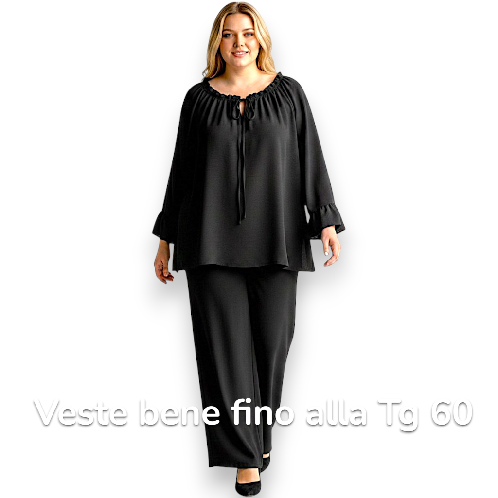 Maxi Maglia con Balze Sissi
