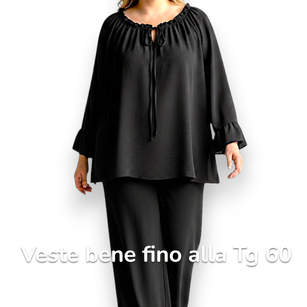 Maxi Maglia con Balze Sissi