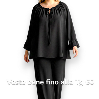 Maxi Maglia con Balze Sissi