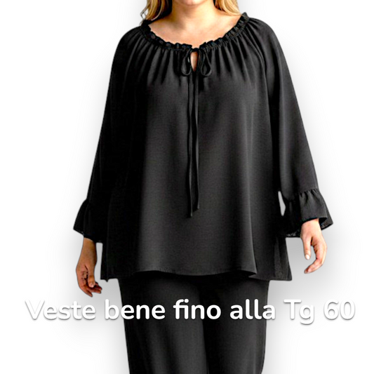 Maxi Maglia con Balze Sissi