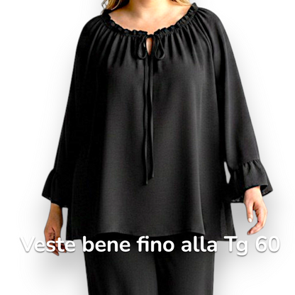 Maxi Maglia con Balze Sissi