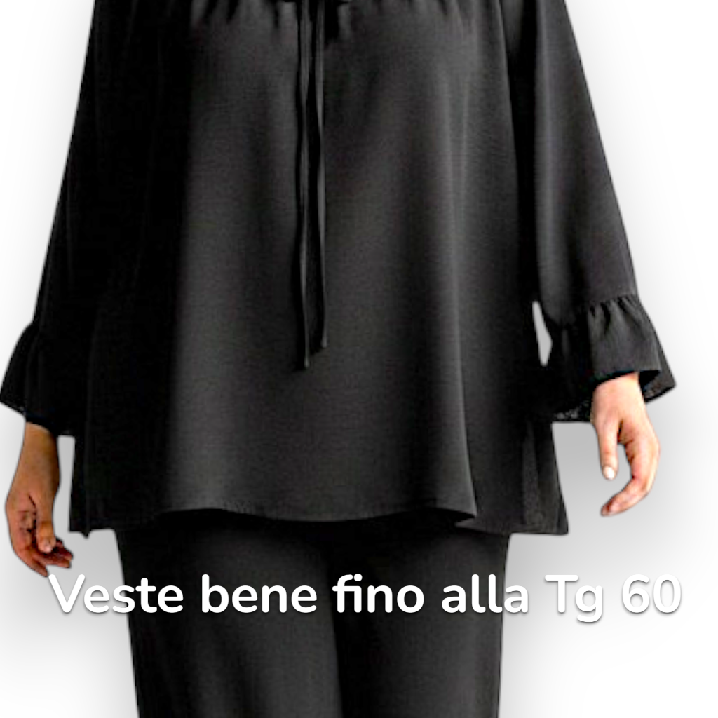 Maxi Maglia con Balze Sissi