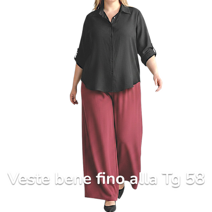 Maxi Camicia Più Lunga Dietro Vita