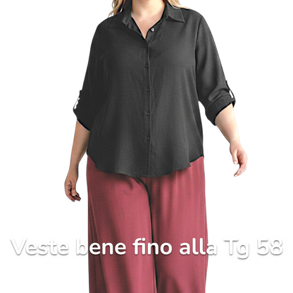 Maxi Camicia Più Lunga Dietro Vita