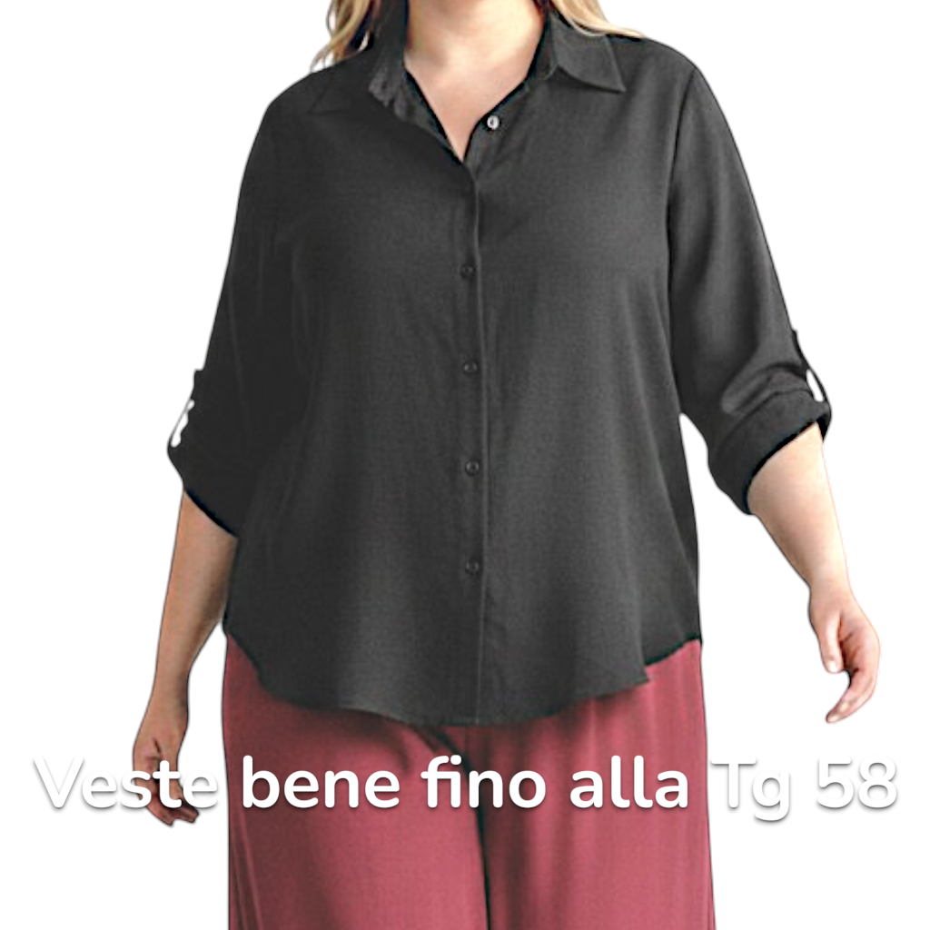 Maxi Camicia Più Lunga Dietro Vita
