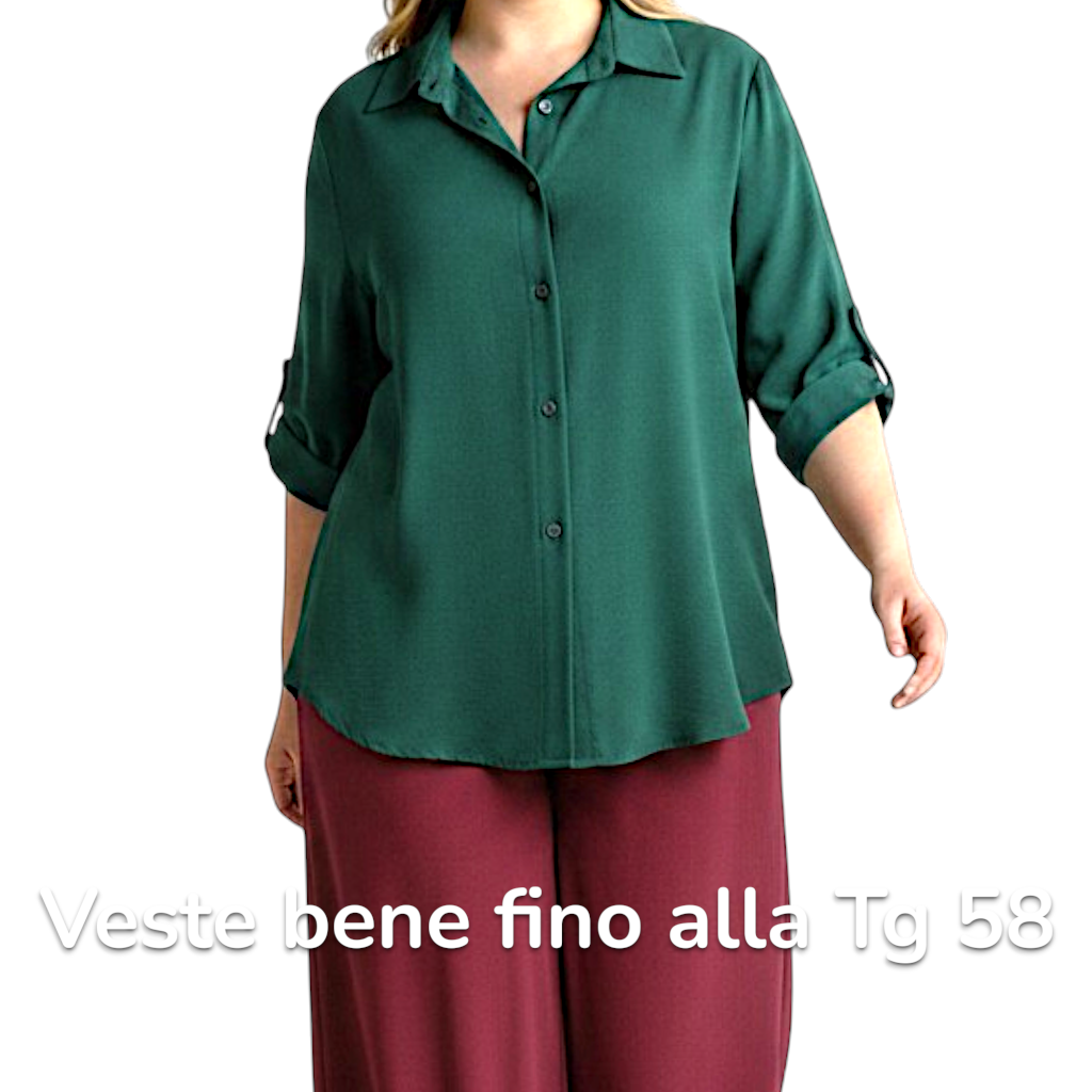 Maxi Camicia Più Lunga Dietro Virna