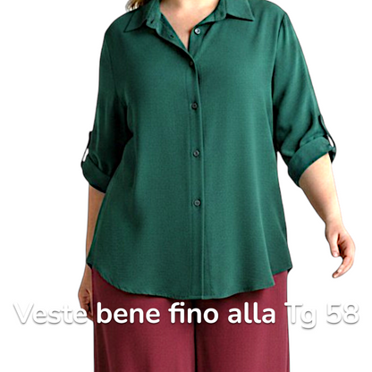 Maxi Camicia Più Lunga Dietro Virna