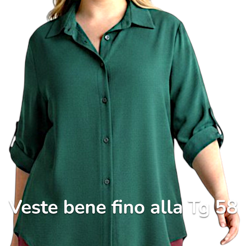 Maxi Camicia Più Lunga Dietro Virna