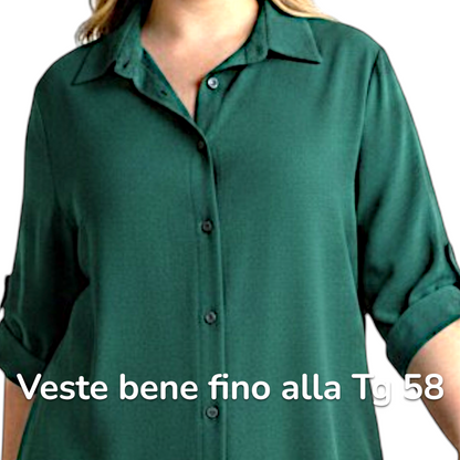 Maxi Camicia Più Lunga Dietro Virna