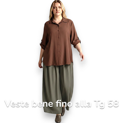 Maxi Camicia Più Lunga Dietro Valda