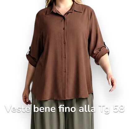 Maxi Camicia Più Lunga Dietro Valda