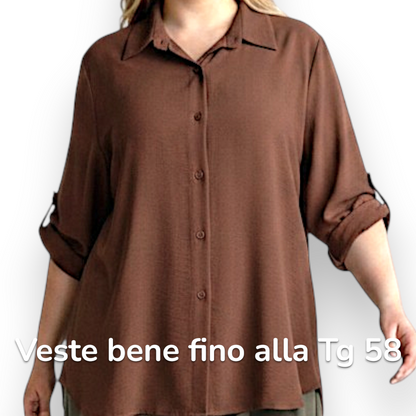 Maxi Camicia Più Lunga Dietro Valda