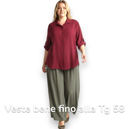 Maxi Camicia Più Lunga Dietro Vera