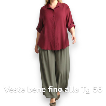 Maxi Camicia Più Lunga Dietro Vera