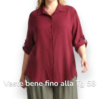 Maxi Camicia Più Lunga Dietro Vera