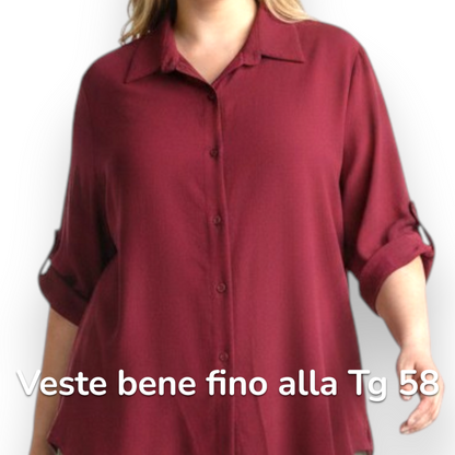 Maxi Camicia Più Lunga Dietro Vera