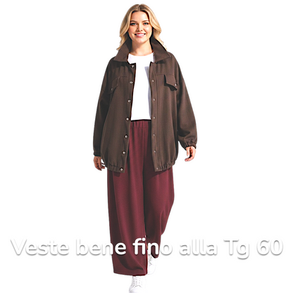 Maxi Giacca con Tasche Monia