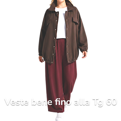 Maxi Giacca con Tasche Monia