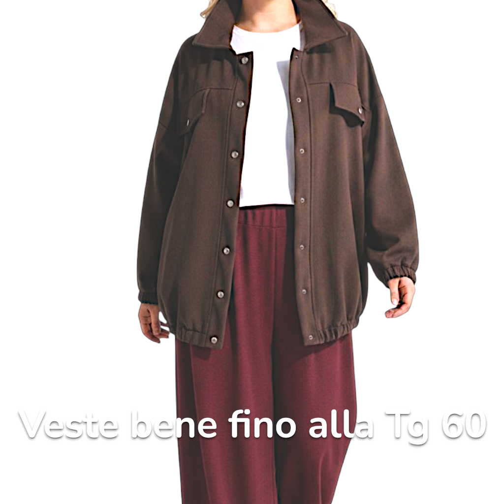 Maxi Giacca con Tasche Monia