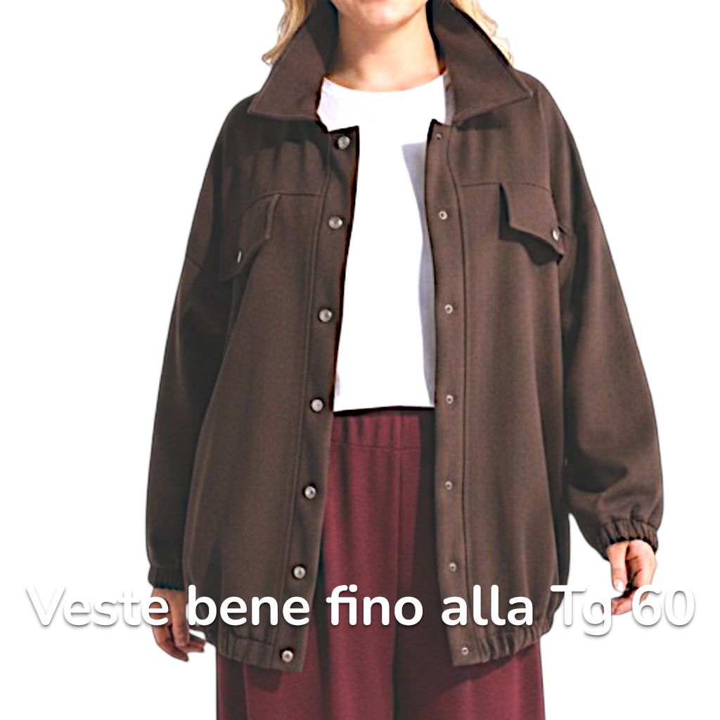 Maxi Giacca con Tasche Monia