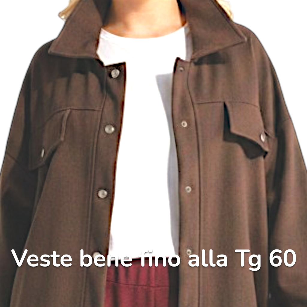 Maxi Giacca con Tasche Monia