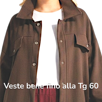 Maxi Giacca con Tasche Monia