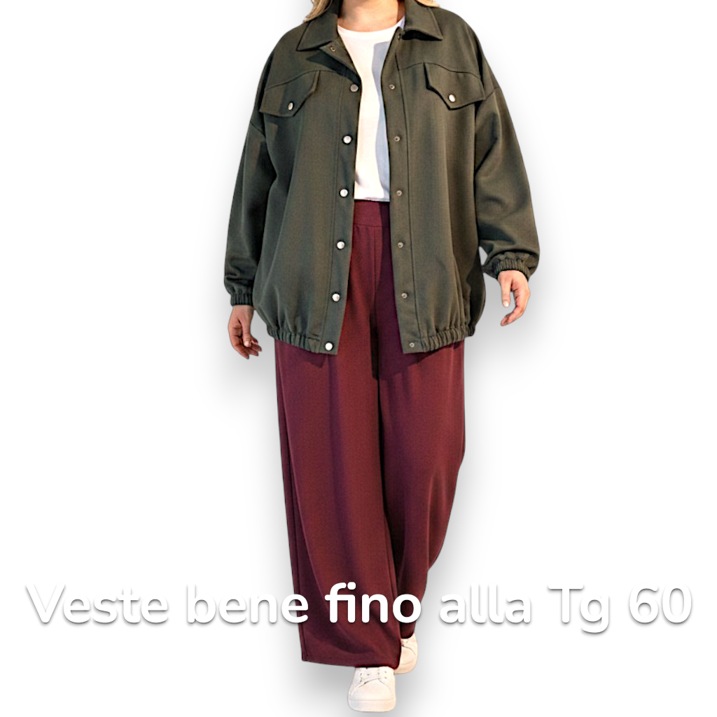 Maxi Giacca con Tasche Milena