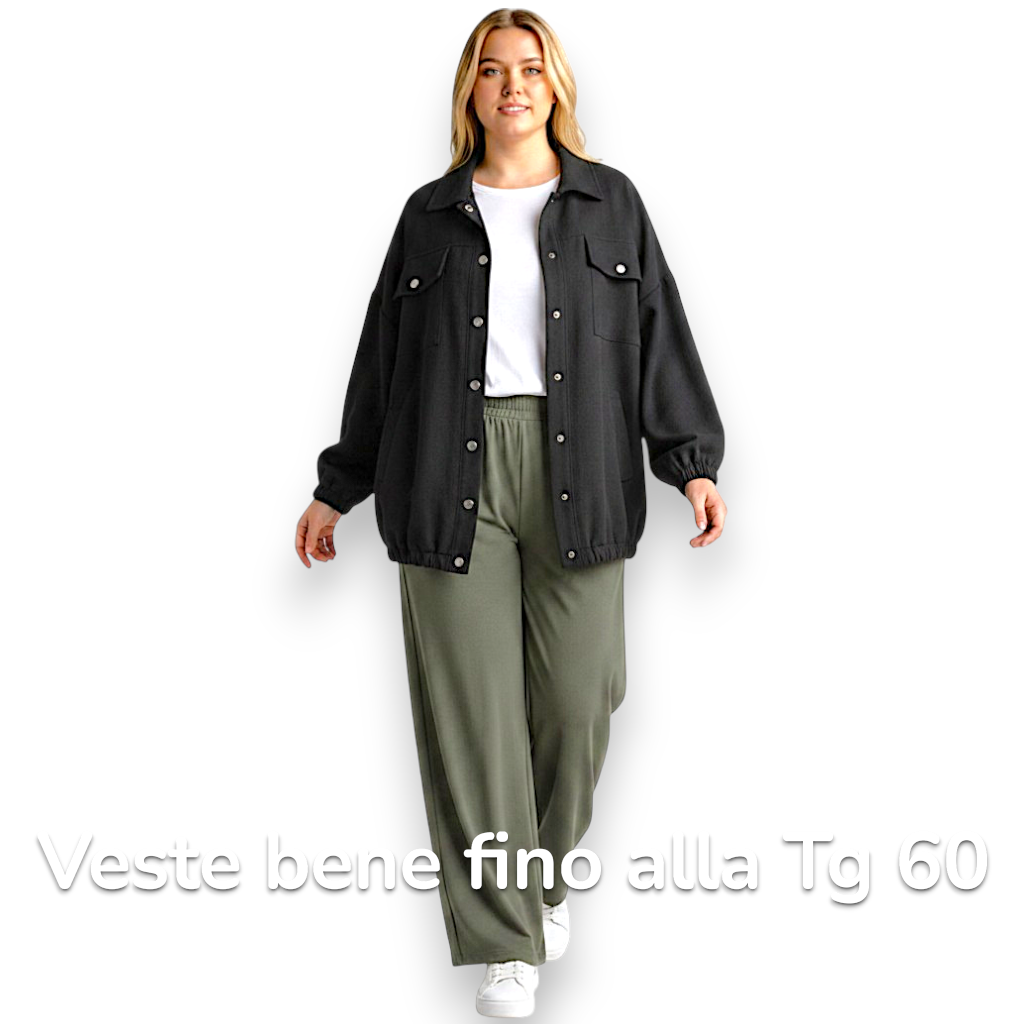 Maxi Giacca con Tasche Mariella