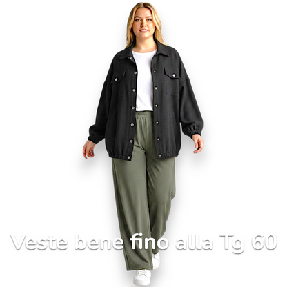 Maxi Giacca con Tasche Mariella