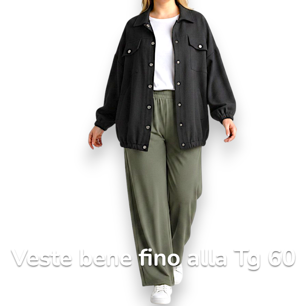Maxi Giacca con Tasche Mariella
